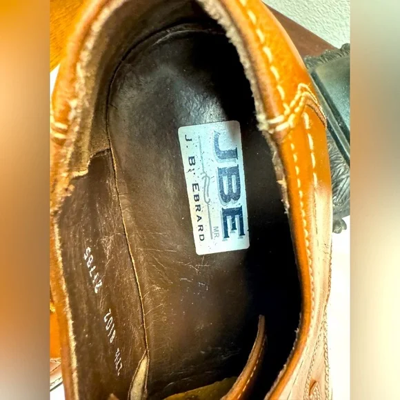 J.B. Ebrard Men’s Leather Dress Shoes Size 9.5 US Timeless Mexican Craftsmanship - Picture 4 of 10